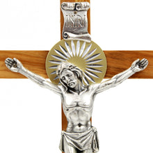 Load image into Gallery viewer, 12&quot; Wooden Wall Crucifix Jesus Christ Cross
