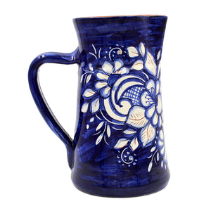 Hand-painted Portuguese Pottery Clay Terracotta Sangria Pitcher