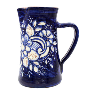 Hand-painted Portuguese Pottery Clay Terracotta Sangria Pitcher