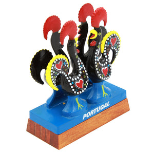 Hand Painted Portuguese Good Luck Barcelos Rooster Plastic Napkin Holder