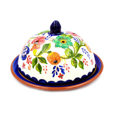 Load image into Gallery viewer, Hand-painted Portuguese Pottery Clay Terracotta Covered Cheese Dish
