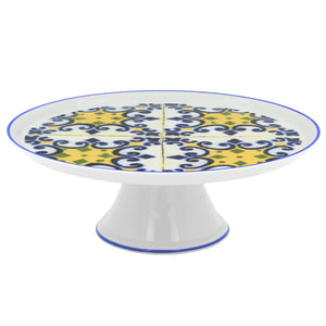 Traditional Portuguese Ceramic Tiles Porcelain Cake Stand