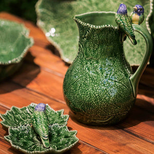 Bordallo Pinheiro Cinerária Pitcher with Birds