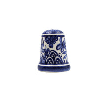 Load image into Gallery viewer, Coimbra Ceramics Hand-painted Decorative Thimble XVII Cent Recreation - Various Designs
