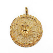 Load image into Gallery viewer, Traditional Portuguese Filigree Costume Medallion Pendant
