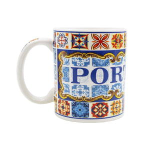 Portuguese Ceramic Tile Azulejo Coffee Mug Souvenir - Various Designs