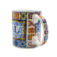 Load image into Gallery viewer, Portuguese Ceramic Tile Azulejo Coffee Mug Souvenir - Various Designs
