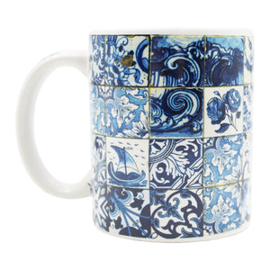 Portuguese Ceramic Tile Azulejo Coffee Mug Souvenir - Various Designs