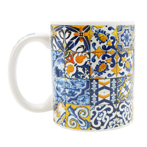 Portuguese Ceramic Tile Azulejo Coffee Mug Souvenir - Various Designs