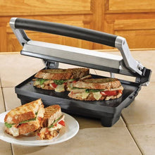 Load image into Gallery viewer, Breville Duo 1500-Watt Nonstick Panini Press, Silver
