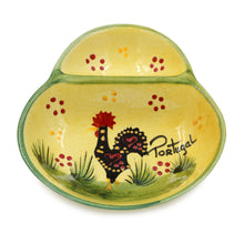 Load image into Gallery viewer, Hand-painted Traditional Portuguese Ceramic Rooster Small Olive Dish
