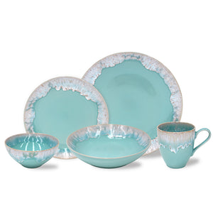 Casafina Taormina Aqua 5 Piece Place Setting