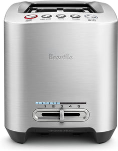 Breville BTA830XL Die-Cast Smart Toaster 4-Slice Long Slot Toaster, Brushed Stainless Steel