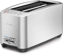 Load image into Gallery viewer, Breville BTA830XL Die-Cast Smart Toaster 4-Slice Long Slot Toaster, Brushed Stainless Steel
