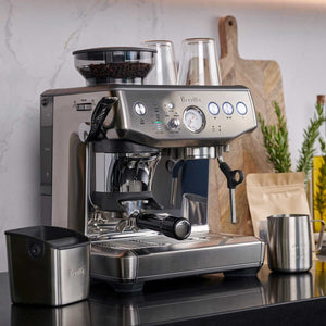 Breville BES876BSS Barista Express Impress Espresso Machine, Brushed Stainless Steel