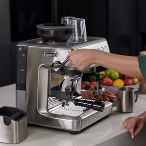 Breville BES876BSS Barista Express Impress Espresso Machine, Brushed Stainless Steel