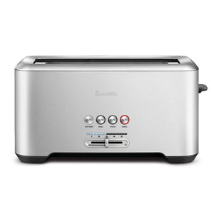 Breville BTA830XL Die-Cast Smart Toaster 4-Slice Long Slot Toaster, Brushed Stainless Steel