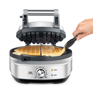 Breville BWM520XL No-Mess Waffle Maker, Brushed Stainless Steel