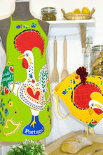 Load image into Gallery viewer, 100% Cotton Traditional Portuguese Rooster Kitchen Apron - Various Colors
