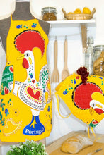 Load image into Gallery viewer, 100% Cotton Traditional Portuguese Rooster Kitchen Apron - Various Colors
