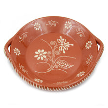 Load image into Gallery viewer, Traditional Portuguese Pottery Terracotta Clay Hand Painted Cooking Dish With Handles
