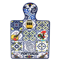 Load image into Gallery viewer, Traditional Portuguese Tile Pattern Cutting Serving Board
