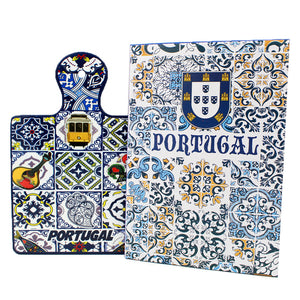 Traditional Portuguese Tile Pattern Cutting Serving Board