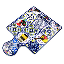 Load image into Gallery viewer, Traditional Portuguese Tile Pattern Cutting Serving Board
