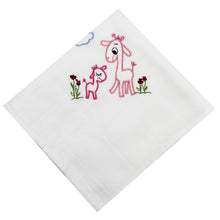 Load image into Gallery viewer, Portuguese Embroidered 2-Piece Cotton Baby Burp Cloth Set
