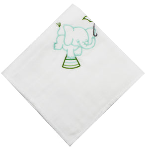 Portuguese Embroidered 2-Piece Cotton Baby Burp Cloth Set