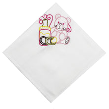 Load image into Gallery viewer, Portuguese Embroidered 2-Piece Cotton Baby Burp Cloth Set
