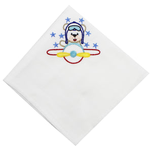 Portuguese Embroidered 2-Piece Cotton Baby Burp Cloth Set