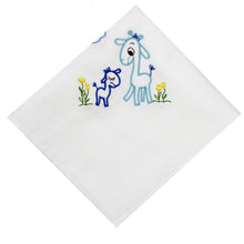 Load image into Gallery viewer, Portuguese Embroidered 2-Piece Cotton Baby Burp Cloth Set
