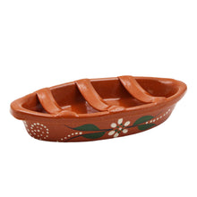 Load image into Gallery viewer, João Vale Hand Painted Terracotta Oval Sausage Roaster
