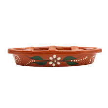 Load image into Gallery viewer, João Vale Hand Painted Terracotta Oval Sausage Roaster
