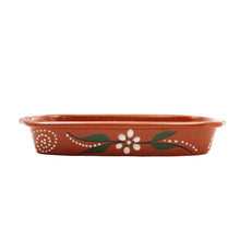 Load image into Gallery viewer, João Vale Hand-Painted Traditional Clay Terracotta Cooking Rectangular Roaster
