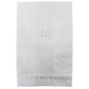 Maiorista Made in Portugal Grey Candle Baptismal Towel