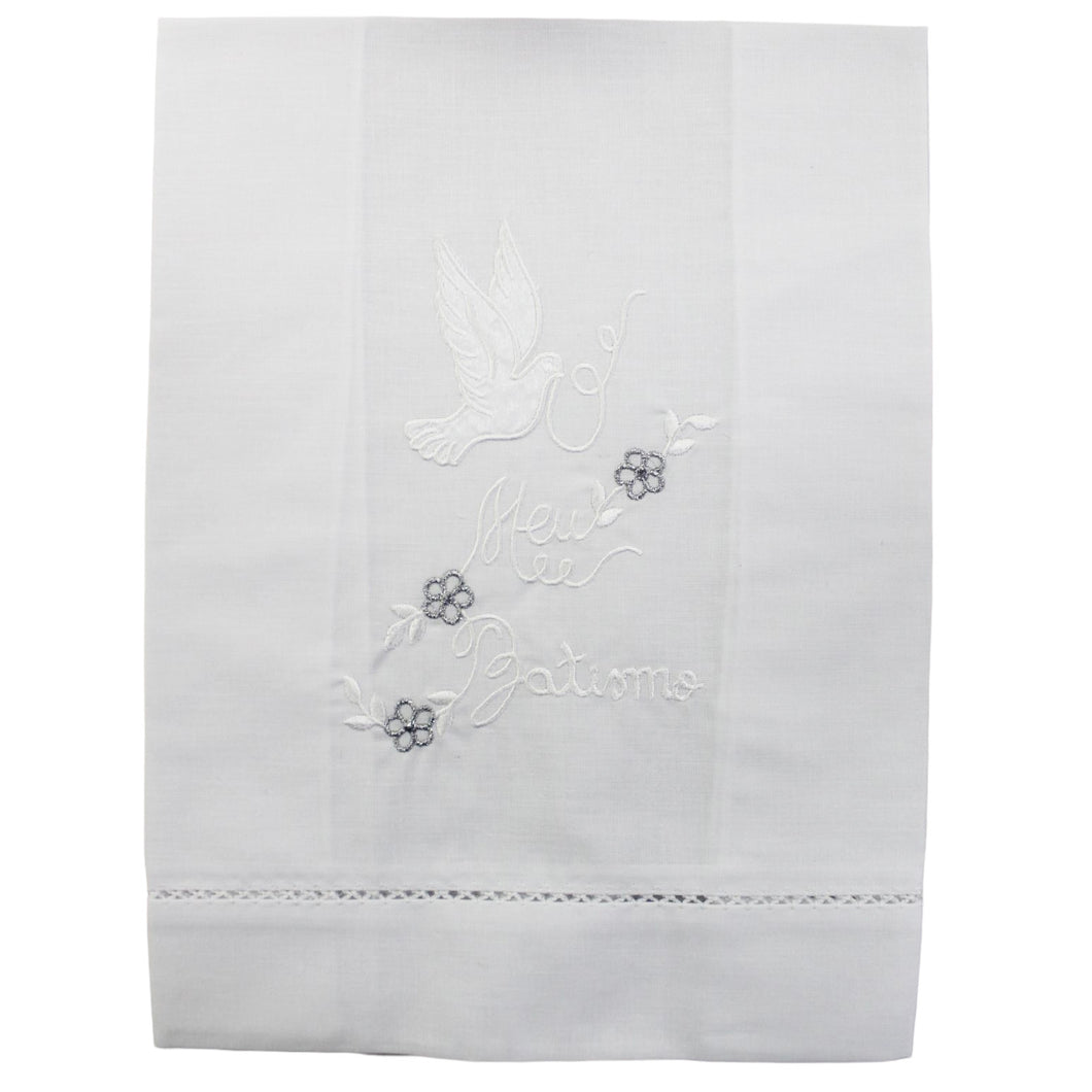 FARPortugal Made in Portugal Grey Dove Baptismal Towel