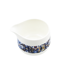 Load image into Gallery viewer, Portugal Tile Azulejo Sugar Bowl &amp; Creamer Set with Wooden Base - Various Colors
