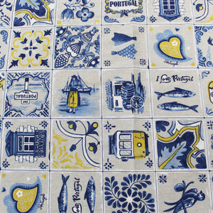 100% Cotton Traditional Portuguese Symbols Made in Portugal Tablecloth