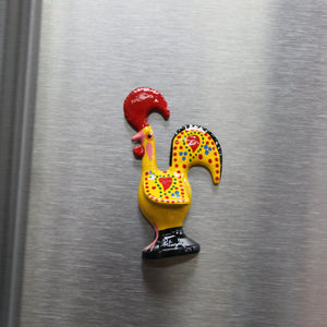 2.5" Inch Traditional Portuguese Decorative Fridge Refrigerator Magnet Rooster