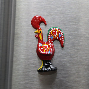 2.5" Inch Traditional Portuguese Decorative Fridge Refrigerator Magnet Rooster