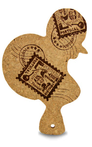 100% Natural Portuguese Cork Rooster Trivet