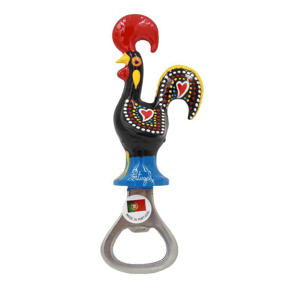 Traditional Portuguese Aluminum Rooster Figurine Bottle Opener