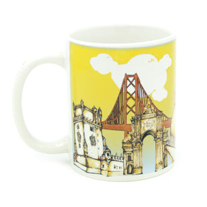 Portuguese Landmarks Ceramic Coffee Mug Souvenir From Portugal