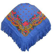 Load image into Gallery viewer, Portuguese Folklore Regional Head Scarf Shawl With Fringe
