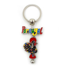 Load image into Gallery viewer, Traditional Portuguese Aluminum Good Luck Rooster Keychain
