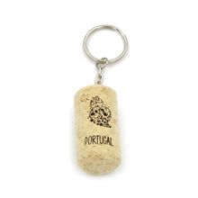 Load image into Gallery viewer, Handmade 100% Natural Portuguese Cork Keychain - Set of 3
