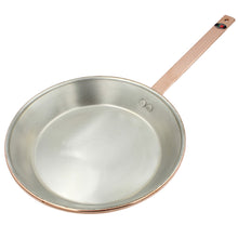 Load image into Gallery viewer, Traditional Copper Frying Pan Paella Pan Paellera With Handle Made In Portugal
