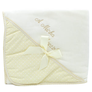 Maiorista Made in Portugal 100% Cotton Beige Baby Blanket